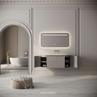 Belgravia II Vanity Unit & Stone Basin 1200mm Sabbia Grigio Oak
